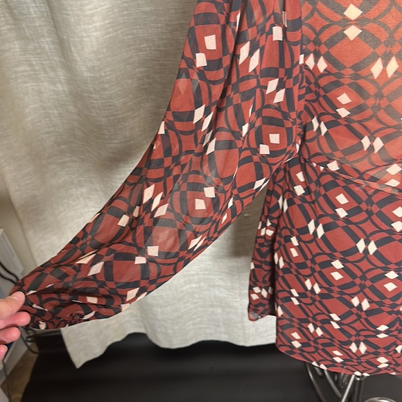 Zara Geometric Design Classy L/S Dress szL - Picture 8 of 8